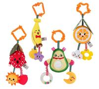 Carillon En Forme De Lapin Pour Maman Et Bébé De 0 À 1 Ans, Poussette, Jouet Confortable, Hochet À Fruits Avec Anneau De Dentition, Cadeau Pour Enfants