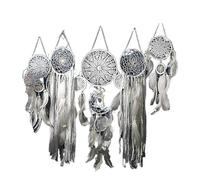 Carillon éolien attrape-rêves, pendentif en plumes fait à la main, pompon d'intérieur, tenture murale, décoration de mariage, chambre d'enfants Pour DéCoration(Style02)