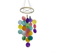Carillon éolien bohémien fait à la main conçu pour une utilisation en intérieur et en extérieur pour créer des paysages sonores apaisants (coloré)