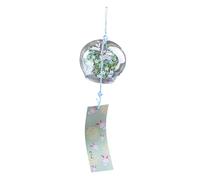 Carillon éolien - Cloches romantiques japonaises à fleurs | Pendentif fait à la main avec carte, son zen relaxant pour terrasse, balcon