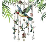 Carillon éolien colibri - Piquet de jardin commémoratif | Décoration