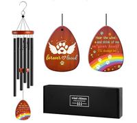 Carillon éolien commémoratif pour chien, cadeau de condoléances pour chiens, carillon éolien pour la perte d'un animal de compagnie, cadeau de deuil pour animaux de compagnie, cadeau de deuil