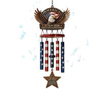 Carillon éolien commémoratif pour le 250e anniversaire d'un patriotique avec étoile