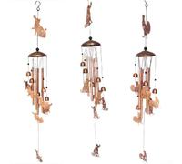 Carillon éolien de jardin en fer avec motif animal mignon offrant des sons musicaux doux et relaxants (carillon éolien)