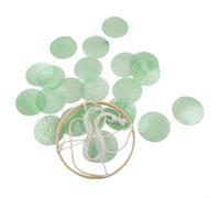 Carillon éolien décoratif avec coquillages naturels pour accrocher dans le jardin et les espaces intérieurs offrant des paysages sonores tranquilles et un charme visuel (vert)