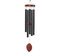 Carillon éolien d'extérieur à Ton Profond de 91,4 cm, mélodie avec 5 Tubes Lourds accordés pour Jardin, Cour, église, décoration à Suspendre, Carillon commémoratif pour funérailles, Cadeau de