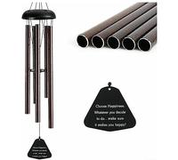 Carillon éolien d'extérieur de 91,4 cm - Grand carillon commémoratif - Décoration rétro classique pour jardin, maison, cour, décoration intérieure et extérieure