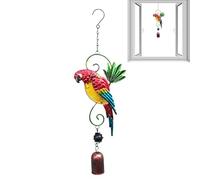 Carillon éolien d'oiseau, carillon à vent perroquet en plein air | Carillon à vent décoratif mignon commémoratif, ornement en métal à suspendre, ornement commémoratif décoratif mignon pour le couloir