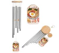 Carillon éolien doux ramen pour l'extérieur - Grand carillon à vent d'extérieur - Décoration de jardin avec son mélodieux pour maman, papa, grand-mère, maison, jardin, terrasse