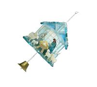 Carillon éolien en acrylique 2D pour crèche de Noël - Cloches à suspendre - Décoration de fenêtre - Cadeau pour la maison