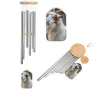 Carillon éolien en aluminium avec 6 tubes accordés pour l'extérieur - 52,1 cm - Carillon à vent commémoratif pour créer une atmosphère zen pour terrasse, cour, porche, jardin