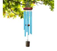 Carillon éolien en aluminium de 66 cm - Atmosphère zen - Tube en aluminium - Décorations en métal à suspendre - Carillon éolien rétro pour femme - Pour extérieur, jardin, porche, balcon, terrasse