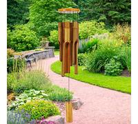 Carillon éolien en Bambou pour extérieur, Carillon éolien en Bois avec mélodie Profonde de 76,2 cm, Carillon à Vent Zen Classique pour la Relaxation, la grâce. Décoration d'intérieur pour terrasse,