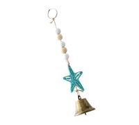 Carillon éolien en bois à suspendre pour jardin, maison, cour, étoiles de mer, plage, décoration d'intérieur, carillon à vent en bois d'extérieur
