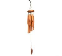 Carillon éolien en bois naturel pour la maison et pour la décoration de jardin avec des techniques artisanales traditionnelles et un profil sonore paisible (A)
