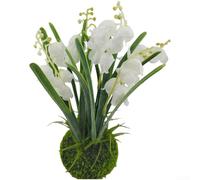 Carillon éolien en boule de mousse fabriqué à la main conçu pour la présentation de bonsaï, décoration intérieure ou extérieure de bureau avec construction en mousse synthétique et plastique