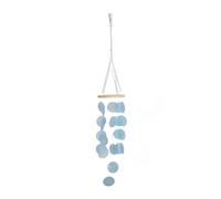 Carillon éolien en coquillage style bohème pour jardin ou intérieur, décoration à suspendre, créer des paysages sonores paisibles et relaxants avec coquillages naturels (A)