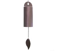 Carillon éolien en fer résonant pour espaces extérieurs offrant des sons tranquilles et un design élégant adapté pour la décoration de jardin et de terrasse (marron)