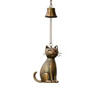 Carillon Éolien en Forme De Chat pour Décorations De Jardin, Carillons Éoliens Vintage, Cloche Bénédiction Clochette Chinoise Porte Bonheur en Métal pour Intérieur Et Extérieur