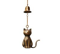 Carillon Éolien en Forme De Chat pour Décorations De Jardin, Carillons Éoliens Vintage, Cloche Bénédiction Clochette Chinoise Porte Bonheur en Métal pour Intérieur Et Extérieur