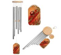 Carillon éolien en forme de coccinelle pour l'extérieur - Grand carillon à vent pour extérieur - Décoration de jardin avec son mélodieux pour maman, papa, grand-mère, maison, jardin, terrasse