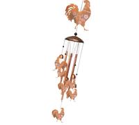 Carillon éolien en forme de coq - Carillon à vent à suspendre - Décoration à suspendre - Carillon à vent avec motif de poule - Grand carillon éolien pour l'extérieur, le jardin, la chambre, le balcon,