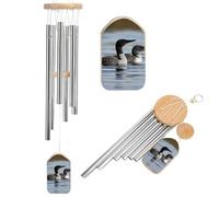 Carillon éolien en forme de loon Birds pour l'extérieur - Grand carillon à vent pour décoration de jardin avec son mélodieux pour maman, papa, grand-mère, maison, jardin, terrasse