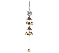 Carillon éolien en métal vintage en forme de papillon pour une utilisation en extérieur offrant des sons doux et harmonieux tout en résistant à diverses conditions météorologiques