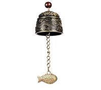 Carillon éolien Feng Shui vintage en forme de dragon, cloche porte-bonheur en métal à suspendre for porte d'entrée intérieure ou extérieure, décoration de jardin ou de terrasse