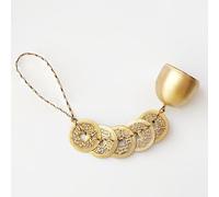 Carillon éolien Fengshui - Cloches en métal - Arbre de fortune - Cloches Feng Shui - Pour la maison, le jardin, la terrasse, la cour - Cadeau décoratif à suspendre (5 pièces)