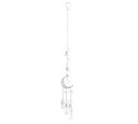 Carillon Éolien Lune Argenté, Suspendu, Style Rétro pour Balcon