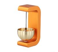 Carillon éolien magnétique fabriqué à la main pour porte, anneau décoratif en cuivre pur comme aimant de réfrigérateur, rappel de décoration d'intérieur, noir (E)