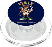 Carillon éolien Mignon Chienne Dame Tasse café Drapeau Italie PopSockets PopGrip pour MagSafe