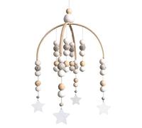 Carillon éolien mobile en bois pour bébé décoration à suspendre cadeau nouveau-né étoile