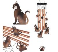 Carillon éolien pour Chat pour la Maison, la terrasse, Le Jardin, décoration de Chats, clochettes à Vent pour Chats, Attrape-Vent Mobile, intérieur/extérieur, Carillon éolien pour Chatons, décoration