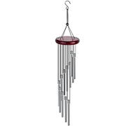 Carillon éolien pour jardin et extérieur - Petit carillon éolien en métal avec 12 tubes longs en alliage d'aluminium pour un son de lissage naturel - Carillon éolien cadeau pour jardin, balcon
