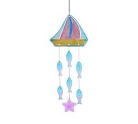 Carillon éolien pour l'extérieur | Carillon de jardin en vitrail pour l'extérieur, étoile de mer, tortue de jardin, décorations extérieures pour la maison, le jardin, le patio, le porche et la fenêtre