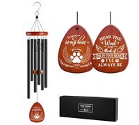 Carillon éolien pour perte de chien - Cadeau commémoratif de condoléances pour chien, cadeau de condoléances pour animaux de compagnie, cadeau de décès pour amis et famille