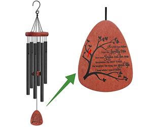 Carillon éolien pour Perte d'un être Cher, Cadeau de condoléances pour la Perte de mère, père, Fille, frère, sœur, Fils, Papa, Maman, Mari, épouse, Meilleur ami, Souvenir, extérieur, Jardin, Cour,