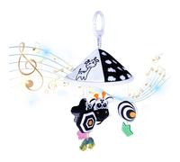 Carillon Éolien Pour Voiture, Parapluie Suspendu, Jouet Pour Bébé, Noir Et Blanc, Jouet Pour Éducation Précoce, Cloche En Peluche Douce, Animal De Berceau