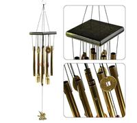 Carillon éolien profond en métal de 63 cm de long, mélodie apaisante pour terrasse