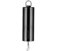 Carillon éolien rotatif noir - Décoration de cour - Moteur à suspendre - Multifonction - Pour suspendre la cour - Éoliennes noires d'extérieur