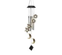 Carillon éolien solaire | Éclairage d'ambiance résistant aux intempéries, lumières solaires de décoration de jardin, patio, porche, maison, balcon, fenêtre, anniversaire, pendaison de crémaillère