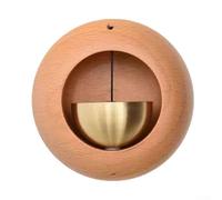Carillon magnétique en bois dopamine pour porte de réfrigérateur, magasin, entrée, décoration (un œuf rond)