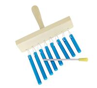 Carillon musical adapté aux voyages avec 8 tuyaux harmonisés - Instrument de frappe adapté pour les artistes itinérants et les éducateurs - Carillon de percussion pour musiciens