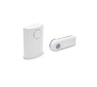 Extel Carillon Carillo 061007 – Sans fil, 36 sonneries, Bouton IP44, Portée 100 m, Blanc