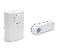 Extel - Carillon - Plug, Blanc, 36 sonneries, Bouton d'Appel IP44, Carillon Mobile, Par batterie ou par fil, Garantie 2 ans - 061006