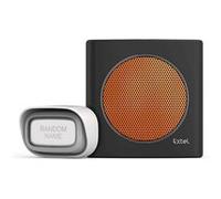 Extel Carillon sans fil 081741 diBi Flash Soft - Sonnette 200m, 6 sonneries, flash LED silencieux, alert batterie faible, évolutif 4 émetteurs, finition soft touch