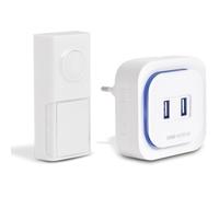 Carillon sans fil sans pile - EcoBell 100 USB - SCS SENTINEL - Portée 100m - 25 mélodies