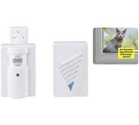 Carillon sans fil Set complet pour animaux de compagnie, avec détecteur de mouvements Heidemann 70829 HX Pet